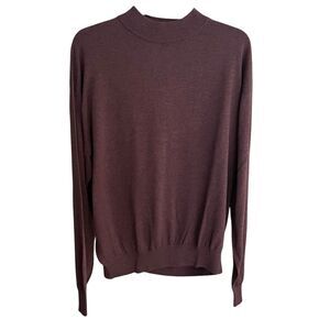 Mark Shale men's 2XL silk blend red high neck sweater